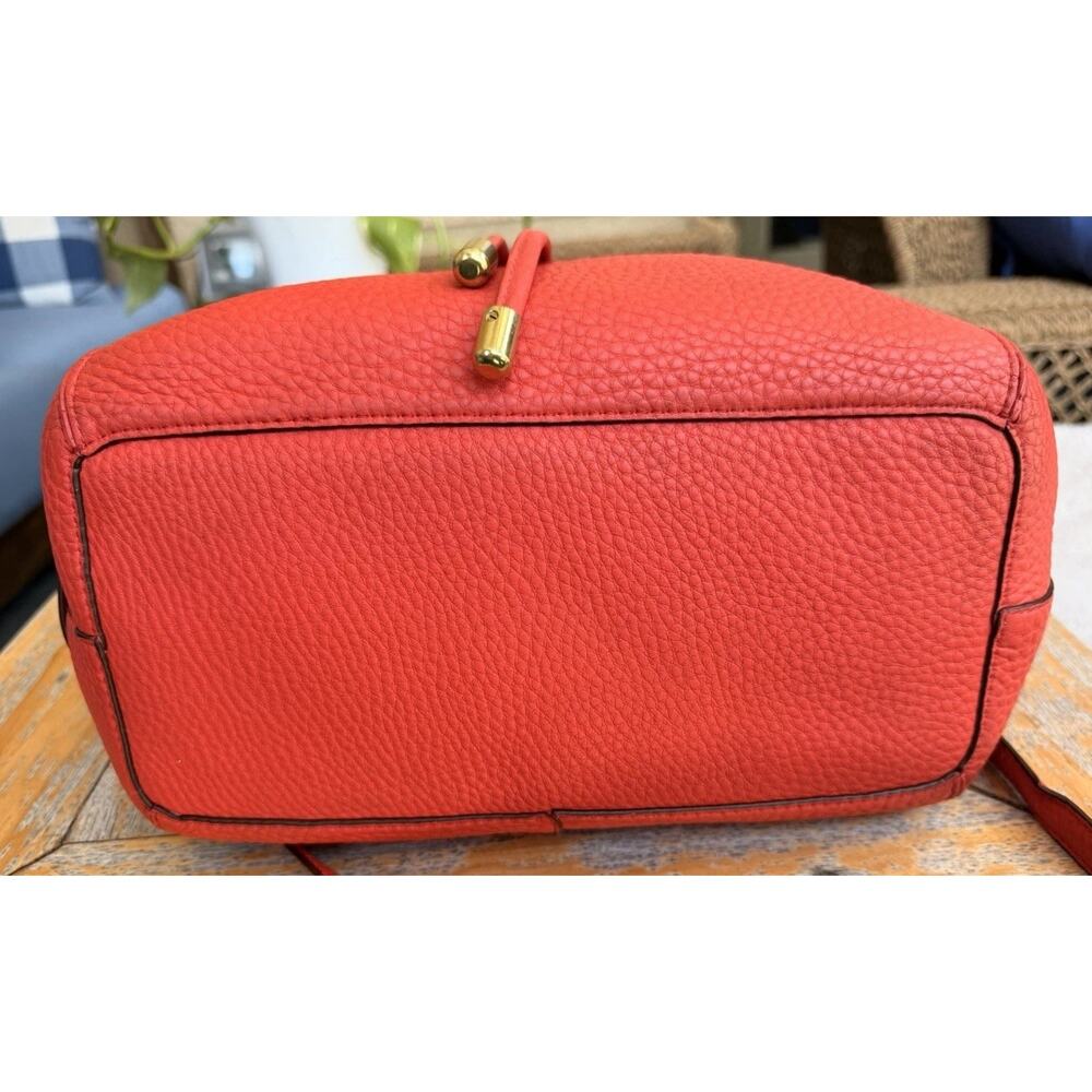 COACH Legacy Dream Soft Red Pebbled Leather Drawstring Bag 25306 Authentic - Picture 8 of 16